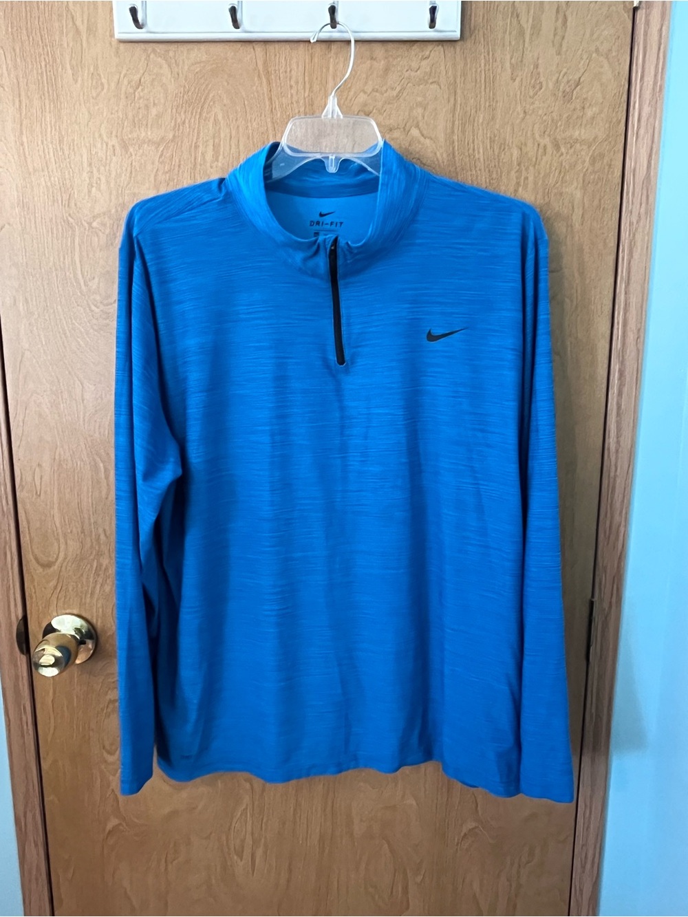 Nike Men’s Blue /Teal Dri-FIT 1/4 Zip Performance Pullover Size 2XL EUC